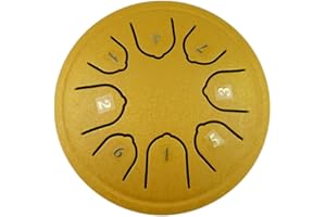 YXRRVING Buddha Stones Mini Steel Tongue Drum, 8 Note Worry Free Drum, 11,4 cm Handpan Drum, Percussion Handpan Drum Kit for Meditation Entertainment Musical Education