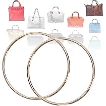 Manici per Borse in Metallo, Manici per Borse con Manico Rotondo Accessori  Fai da Te per la casa per Bagagli per Borsetta(Oro Chiaro)