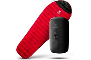 Alpin Loacker Śpiwór – 460 g lekki śpiwór letni – śpiwór puchowy klasy premium, ultralekki, z niewielkim rozmiarem po spakowaniu, na wędrówki i kemping