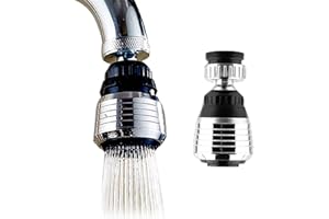 PEJLND 360 °Swivel Kitchen Tap Spray Head Tap Adapter for Kitchen,Sink Tap Filter Sink Tap Rotatable 360 Degree Swivel Faucet Kitchen Tap Aerator for Bathroom Kitchen Tap Nozzle Filter Adapter