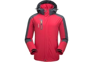 Naudamp Chaqueta Impermeable al Aire Libre para Hombres Ligero Softshell Rain Coat Escalada Senderismo Ropa Montaña Multi-Bolsillos Rompevientos