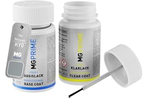 MG PRIME Billack lackstift för Nissan KY0 / KYO Sporty Silver Metallic +1K