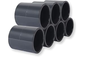 TOWOOZ Paradies Pool GmbH PVC Fitting Klebemuffe Ø 50mm, Qualität aus Europa, Menge: 7 Stück