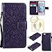 Produktbild für Iphone 6 Plus (5,5") Geprägte Muster Handy PU Leder Silikon Schutzhülle Handy case Book Style Portemonnaie Design für Apple Iphone 6 Plus (5,5") + Schlüsselanhänger789 (6)