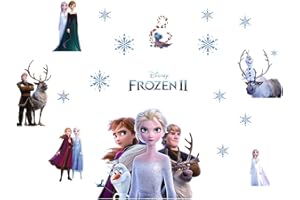 Pegatinas de Pared Frozen, Pegatinas de Pared Princess, Frozen Adhesivos Pared Decorativos, Ubephant Stickers Infantiles Frozen, para Salon Habitación Infantiles Bedroom Decor Sticker