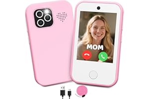 CHAKEYAKE Kinder Handy, 4G Kinder Smartphone Ohne Vertrag mit 2,8 Zoll HD-Touchscreen, kinderhandy mit Dual-Kamera, MP3-Player, Taschenlampe, Lernspiele, Geschenk für Mädchen von 3-12 Jahren, Rosa