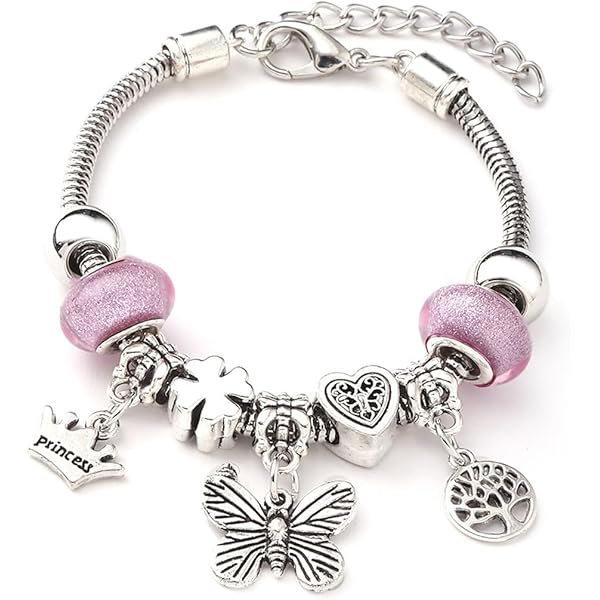 Bracciale Con Ciondolo Gattino Cartoon – Braccialetto Regolabile In Acciaio Inox | Gioiello Per Ragazze E Bambine, Regalo Di Amicizia E Compleanno