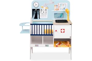 Centro Veterinario de Madera para niños Mina – Clínica Veterinaria Montessori con Accesorios – Juguete Educativo Desde 3 años ATAA