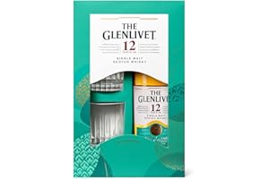 The Glenlivet 12 Year Old Single Malt Scotch Whisky Gift Pack with Two Glasses, 70cl