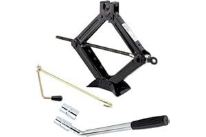 Supernic Scissor Jack 2 tonne Heavy Duty Lifting Jack Lift Wind Up Tools 2T Car Jack + Cross Wheel Brace/Nut Wrench