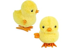 LUYANFX Aufziehspielzeug Huhn Ostern, Springen Huhn Spielzeug, Aaufziehtiere Spielzeug Ostern, Aufziehspielzeug Kinder, Osterkorb Füllstoffe, Ostern Spielzeug Geschenk für Junge und Mädchen (2 Stück)