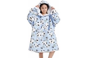 ARESVRGO Coperta con Cappuccio per Bambini Oversize, Felpa Coperta per Bambini, Coperta con Cappuccio Super Morbida con Tasche, Taglia Unica per la Maggior Parte dei Bambini e degli Adolescenti