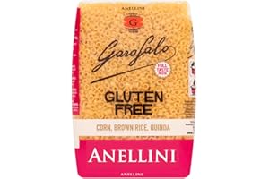 Garofalo Gluten Free Anellini Small Soup Pasta, 400g - Suitable for Coeliac and Vegan diets (Pack of 1)