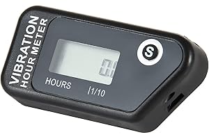 Yooreal Wireless Vibration Hour Meter,Maintenance Reminder for Gas/Diesel/Electric Engine Powered Generator Compressor Motorcycle Snowblower Trailer Motor Grader Pressure washer