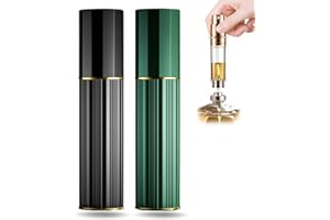 VVGAOGES Perfume Atomisers, Refillable Travel Perfume Bottle, Portable Fragrance Atomisers, Cologne Travel Bottle, Empty Perfume Spray for Travel (Black & Green)