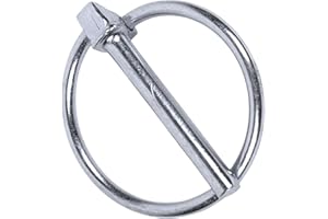 IBRIQO® Pasadores De Anilla Zincados — Sujeción y Seguridad Rápida | Gran Fuerza De Apriete y Flexibilidad | M4,5 · M6 · M8 · M10 · M11 | Maquinaria, Remolques y Bricolaje (M6 x 37 MM, 10, Unidad)