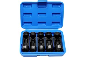ZKTOOL 5-delat set för fjäderbensmuttrar i storleken 18-24mm, stötdämparemuttersats, verktyg för att ta bort stötdämpare