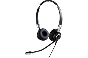 Jabra Biz 2400 II QD On-Ear Stereo Headset mit Schnelltrennkupplung - Leichtgewichtiger Noise Cancelling Kabel-Kopfhörer mit HD Voice und weichem Kopfpolster für Tischtelefone