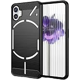 Microcase Nothing Phone 2 Brushed Carbon Fiber Silikon Kılıf - Siyah AL3332