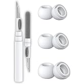 AirPods Pro 3. Nesil Uyumlu Toz Filtreli Premium Silikon Yedek Kulaklık U&ccedil;ları ve 3'&uuml; 1 Arada AirPods Temizleme Kalemi Seti (