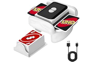 VAUKI Kartenmischmaschine Elektrisch 3000mAh - spielkarten mischmaschine UNO-kompatibler, Geräuscharmes Mischgerät mit 2 Modi & Spielkartenablage, Für Poker, Texas Hold'em, Blackjack,2-6mm Kartenstärke