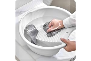 TEX-RO Cloth Washing Stone with Stand/Washing Stone for Bathroom Use/Durable Washing Stone with Stand for Hand Wash Clothes (Pack of 1, White)