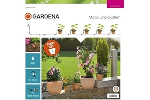 Gardena zestaw podstawowy S do roślin doniczkowych: Praktyczny, podstawowy zestaw systemu Micro-Drip do 5 roślin doniczkowych, oszczędzające wodę, automatyczne nawadnianie (13000-20)