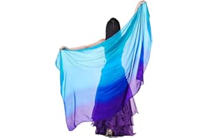 Calcifer 200 cm x 110 cm de haute qualité soie danse du ventre écharpe voiles accessoires pour femme danseuse professionnelle