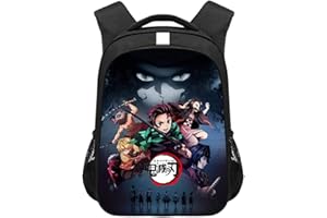 Bonamana Demon Slayer School Backpack Travel Rucksacks Book Bags School for Teenagers/Adults/Middle-aged People