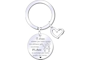 MNBVBV Regali di Coppia Portachiavi Regalo di San Valentino Coppia San Valentino Regalo di Compleanno Idee Regali Anniversario per Lui/per Lei