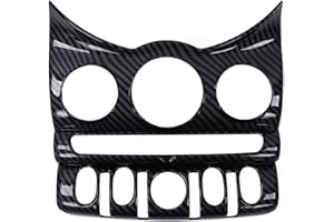 XTevu Cubierta De Panel De Consola Central Estilo Fibra De Carbono Compatible Con Mini Cooper F55 F56 F57 Hatchback 2014-2021 - Cubierta De Panel De CD De Aire Acondicionado