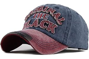 CheChury Unisex Vintage Bawełniana Czapka z daszkiem Hi-Hop Snapback Trucker Hat Golf Hat