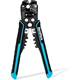 DURATECH 3 in 1 Self Adjusting Automatic Wire Stripper | Wire Stripping, Cutting and Crimping Tool 0.5-10mm&sup2; and 0.3-8mm&sup2; for