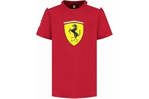 PUMA Scuderia Ferrari F1 Maglietta Bambino con Grande Logo Scudetto