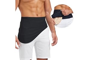 Heagimed Ostomy Belt for Men Woman, Adjustable Stoma Belt for Stoma Bags, Inner Pocket to Hold Colostomy Bags for Sport & Swimming, Size S (27"-31")