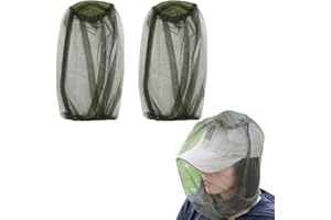 WHYCNJL 2 sztuki czapka przeciw komarom czapka z moskitierą czapka z moskitierą na głowę siatka na twarz ochrona twarzy ochrona twarzy