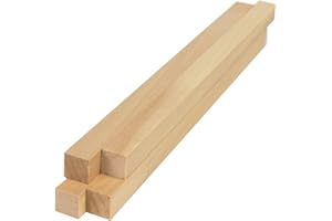 Krippenbau-Lewen 1,4x1,4x25 cm (3,49 EUR/Meter) 4 St. Kanthölzer Lindenholz gehobelt