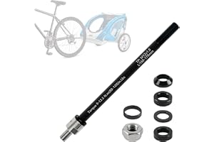 Genom axeladapter M12 adapter för 160-178 mm, justerbar axellängd cykelsläpvagn genomaxeladapter för de flesta cykelsläpvagnskopplingar