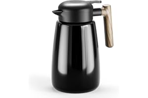 UYOTBKEUB 1.8L 304 Stainless Steel Insulated Coffee and Tea Pot, Jugs, Warmer Drink Dispenser for Tea, Beverage