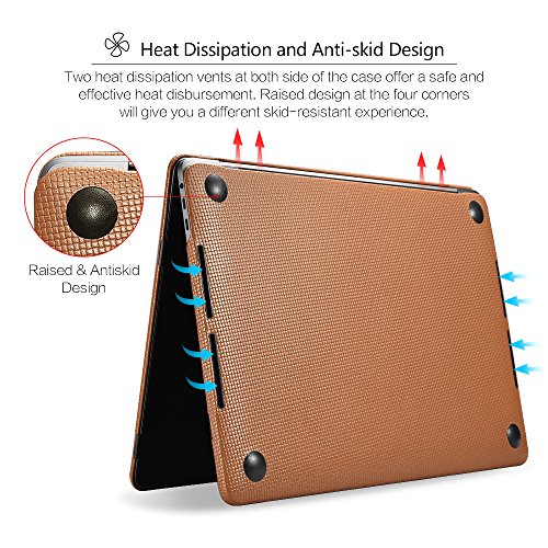 MacBook Pro 15 H  lle Lederh  lle  Icarer Ultra Slim Ledertasche Vintage Antik Handytasche Leder H  lle Case Cover f  r Apple MacBook Pro 15 Zoll mit 