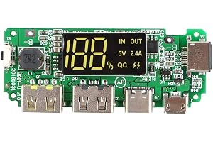 DollaTek 18650-kort dubbel USB 5 V 2,4 A mobil modul 18650-litiumbatteri laddarbräda med överladdning överurladdning kortslut