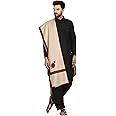 SWI WITH LABEL Men's Kashmiri Embroidered Wool Shawl