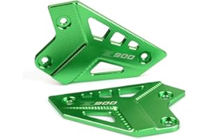 HEIGOAL Poggiapiedi in lega di alluminio CNC per motocicletta, set posteriore di piastre tacco, protezione per Z900 Z 900 2017 2018 2019-2024 (verde)