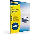 Binding Bazaar A3 Laminating Pouches, Gloss Finish, 150 Micron, 100 Laminating Sheets - Laminating Pouches to Enhance Your Words and Colours - Compatible with All Laminating Machines