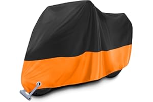 ZEPPHI Funda para Moto Scooter XXL, Cubierta de Moto Impermeable Protección Outdoor&Indoor, Funda Motocicleta Bicicletas Polvo Nieve Lluvia Viento Hojas Excrementos de Aves al Aire Libre, 245x105x125cm