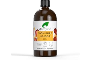 DR. ORGANIC Dr Organic Jojoba Oil, 100% Pure & Natural, Moisturising, Multi Action, Face, Body & Hair, Massage, Carrier Oil, Aromatherapy, Vegan, Cruelty Free, Paraben & SLS Free, Certified Organic, 100ml