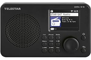 Telestar DIRA M 6i - Radio híbrida (Radio por Internet, Reproductor de música USB, Radio multifunción compacta, Dab+/FM RDS, WiFi, Bluetooth)