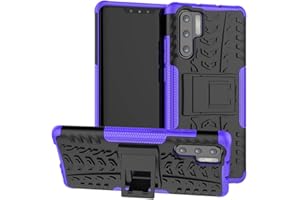 Yiakeng Funda Huawei P30 Pro Carcasa, Doble Capa Silicona a Prueba de Choques Soltar Protector con Kickstand Case para Huawei P30 Pro 2019 (Púrpura)