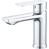 BELZ Mixer Tap for Bathroom Chrome 96 mm | Easy installation G3/8 monotube, includes quick hoses. Quiet and lead-free faucet,