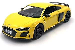 通用 modellismo auto in scala Aud i R8 (R8 yellow)